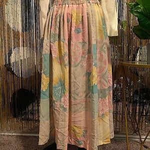 💖 VINTAGE 90’s PASTEL COTTAGECORE MAXI SKIRT 💖